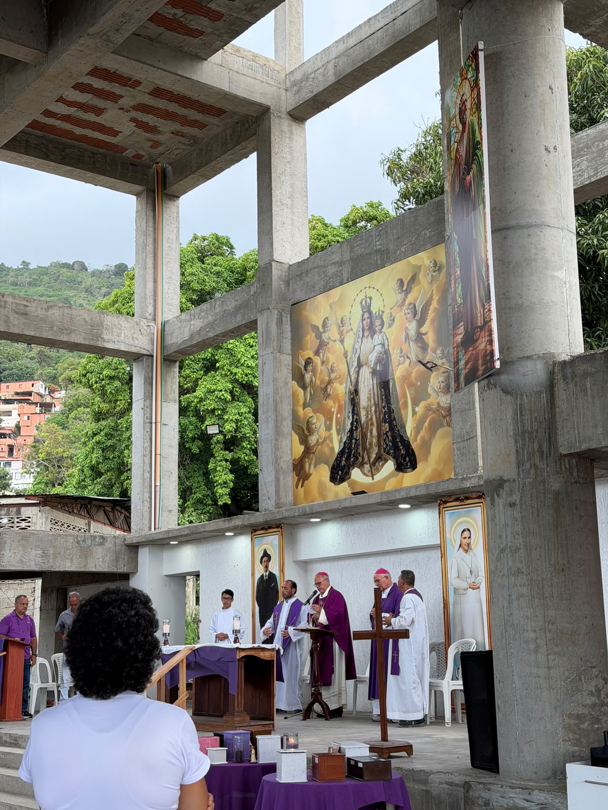 Mass celebrated in the parish of Our Lady of Candelaria, Venezuela