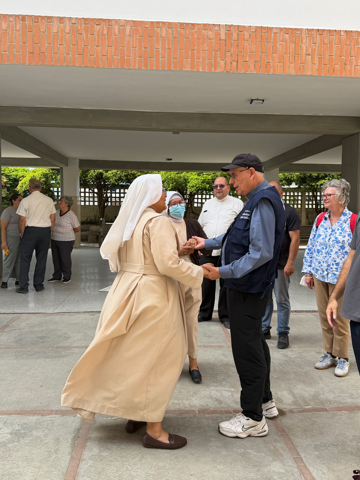 Archbishop Raul Biord Castillo with Sister Coromoto